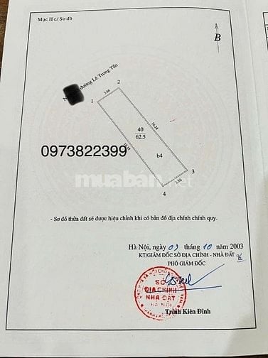 Bán nhà phố Lê Trọng Tấn, Thanh Xuân, Dt 63m2, 5t, mt 3.9m, ô tô tránh