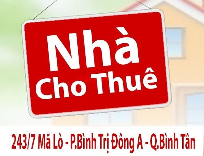 Cho Thuê Nhà Cấp 4: 243/7 Mã Lò P.Bình Trị Đông A, Q.Bình Tân dt:4x20m