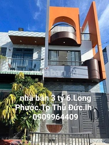 Bán nhà riêng trệt 2 lầu Long Phước 3 tỷ 6