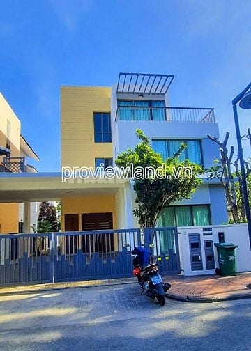 Villa Riviera An Phú, căn góc đầu hồi, dt đất 289m2, sân vườn rộng, 4P