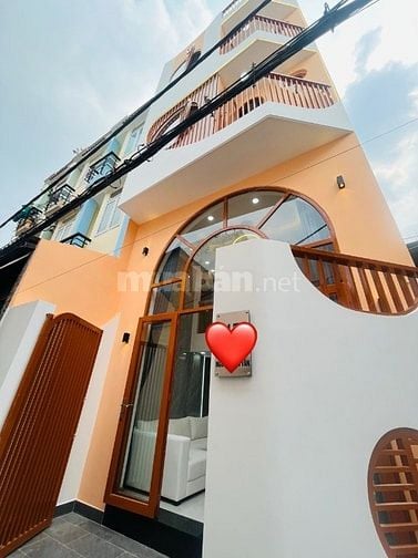 💸6.28 tỷ - NHÀ XÂY Mới,  Nguyễn Cửu Vân, P17, Bình Thạnh. 40m2, 4PN 