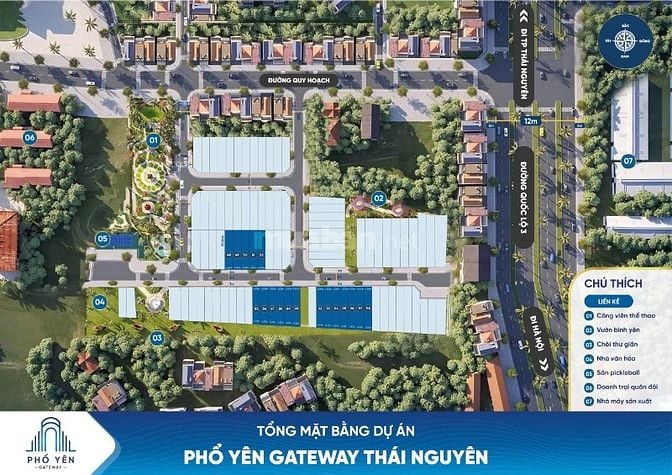 📍 Phổ Yên Gateway – Dự án đất nền trung tâm TP. Phổ Yên, Thái Nguyên