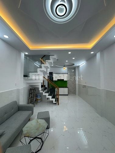 Nhà mới 3.68 tỷ, 4m x 8m, 1 tấm, hẻm 4m Lê Văn Quới, Bình Trị Đông, BT