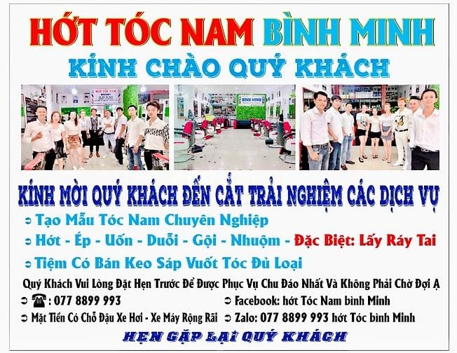 Hớt Tóc Nam Bình minh Cần tuyển thợ chính thợ phụ NAM-Nữ lh 0778899993