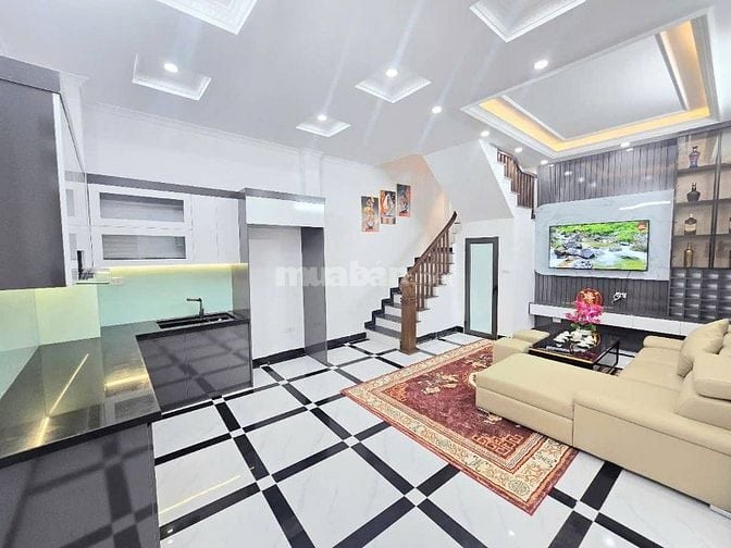 Bán nhà Kim Giang, Thanh Trì, 34m2, 4 tầng, MT 6.5m, full nội thất