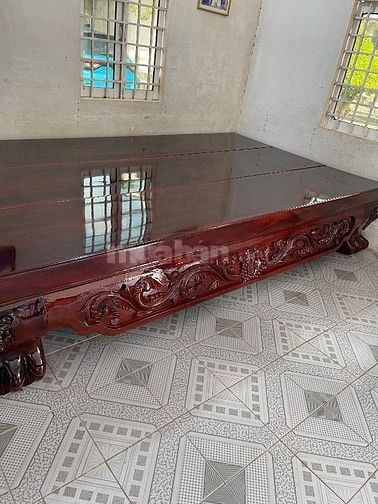 Ván, đi văng gõ đỏ xưa KT 3,1m x 1,8m x 0,11m