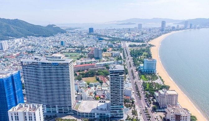 BÁN ĐẤT ĐƯỜNG  NGUYỄN THỊ ĐỊNH cách  BIỂN QUY NHƠN 300m DT:401M2- Ngan