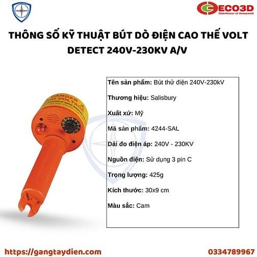 Bút dò điện cao thế volt detect 240v-230kv a/v