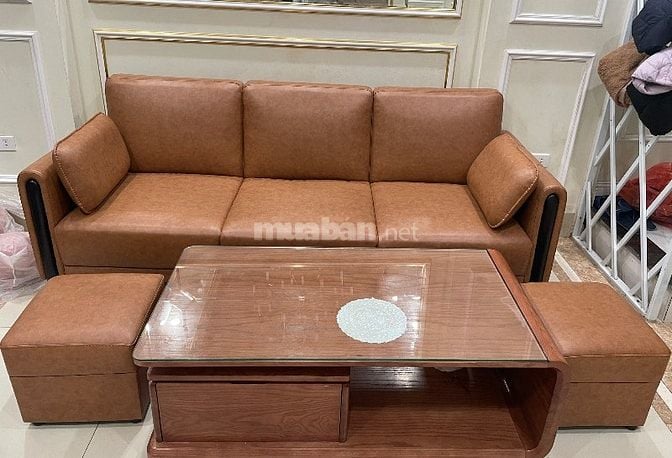 Bộ Sofa da xịn- mới- hàng đặt làm