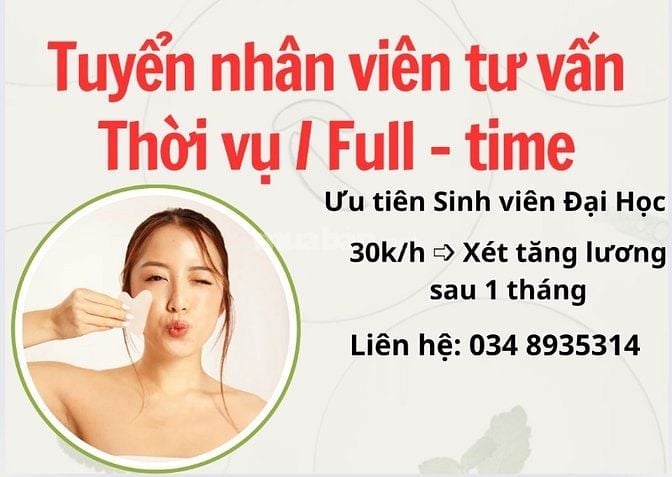 Quận Gò Vấp tuyển nhân viên bán mỹ phẩm: Thời vụ