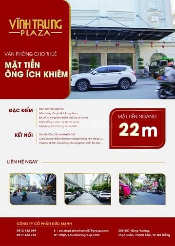 CHO THUÊ VP STUDIO TẠI VĨNH TRUNG PLAZA