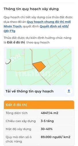 🔥 bán gấp 1000m2 đất vàng nhơn trạch ngay trung tâm hành chính