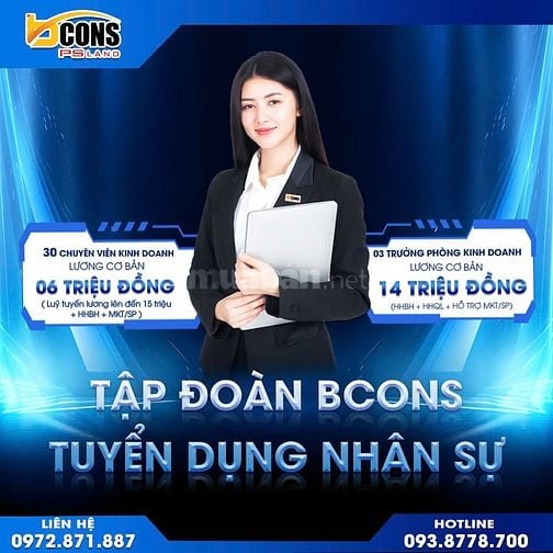 Cần tuyển 500ae kinh doanh bất động sản 