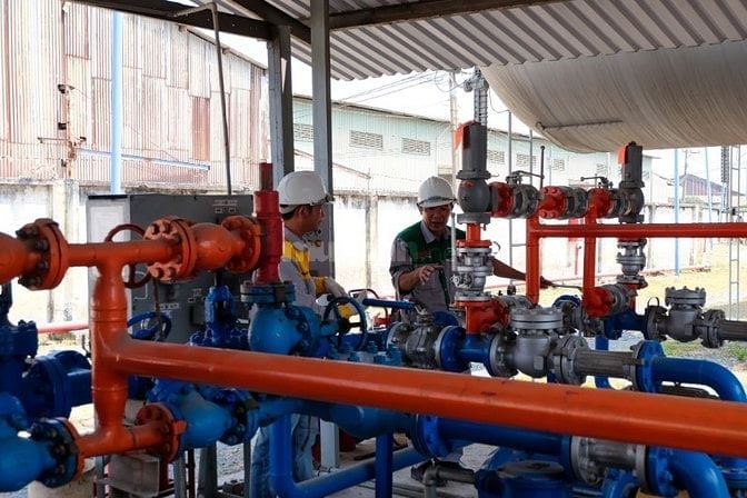 KCN Nam Thăng Long- Tuyển 05 Nam Công Nhân Chiết Nạp Gas Bao Cơm Trưa