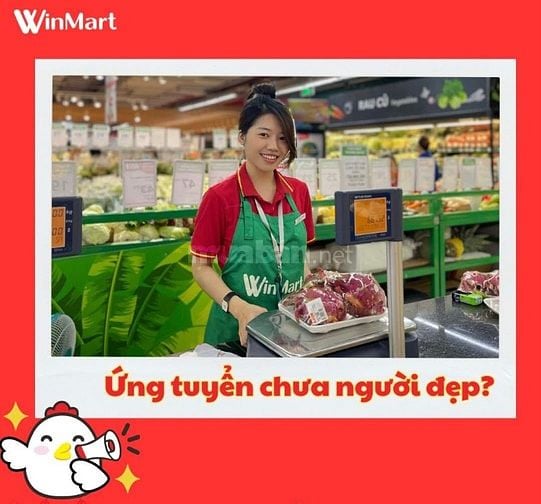 Hệ Thống WinMart Cần Tuyển N.Viên Trực Quầy, Thu Ngân, Tạp Vụ, Bảo Vệ