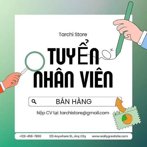 🎗️ Tarchi Store mới khai trương CN Phú Nhuận cần tuyển nam bán hàng 