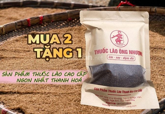 THUỐC LÀO ÔNG NHƯỢNG CAO CẤP THANH HOÁ 80K 1 LẠNG