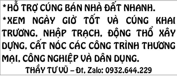 Hỗ trợ Cúng bán NHÀ ĐẤT nhanh 