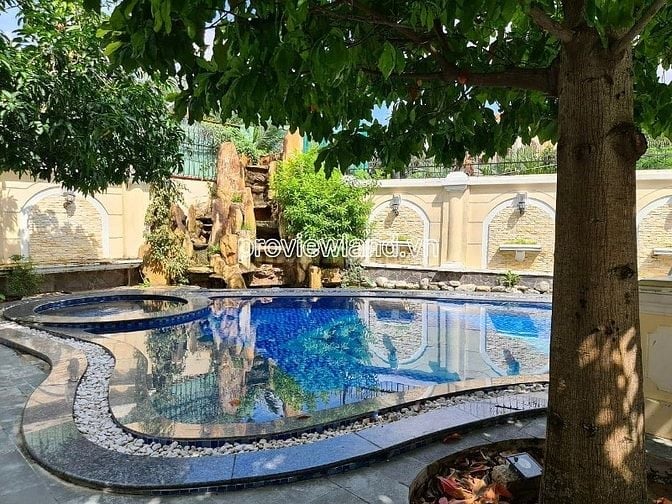 Bán biệt thự Thảo Điền, Thủ Đức, 1 hầm + 3 tầng, 1155.5m2 đất, hồ bơi