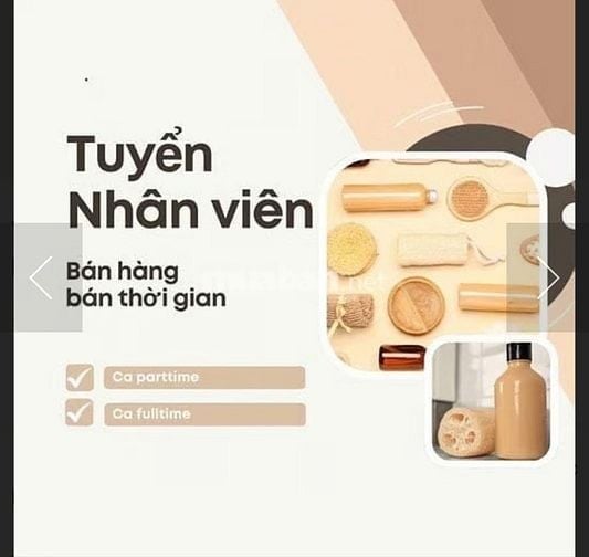 Cần bạn Nữ Dễ thương phụ chị bán Mỹ Phẩm