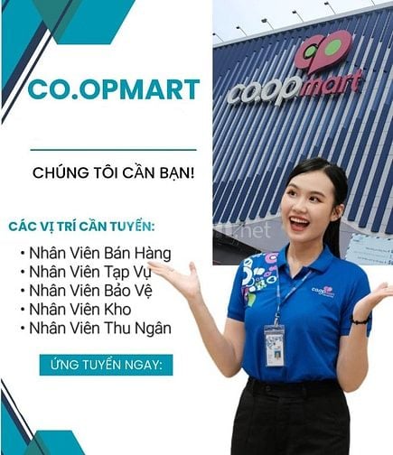 Tuyển Dụng Nhân Sự Coopmart ( Thu Ngân Bán Hàng, Tạp Vụ, Bảo Vệ, Kho)