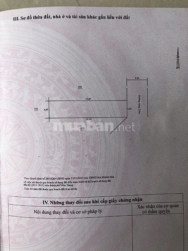 Bán đất gần đường Đường Lê Văn Miến TĐC Đông Mương Hòn Xện, Vĩnh Hoà, 