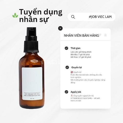 TUYỂN DỤNG SALE – THU NHẬP HẤP DẪN