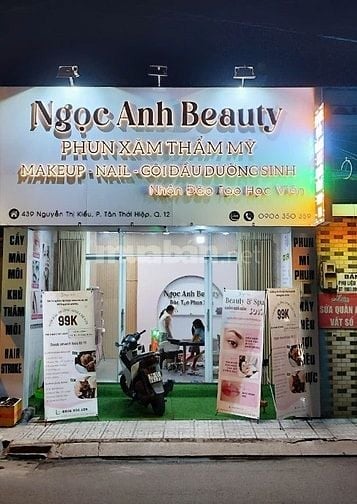 ANG RẺ TIỆM NAIL – GỘI – MAKE UP , MB thuê chỉ có 8 tr/ tháng