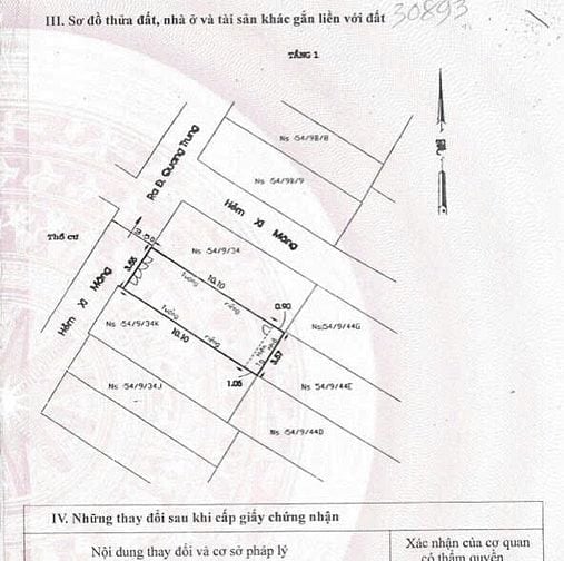 Khu Nhà cao tầng DT 3,6x11m công nhận  39,5m2 .nhà nát. hẻm 3m thông 