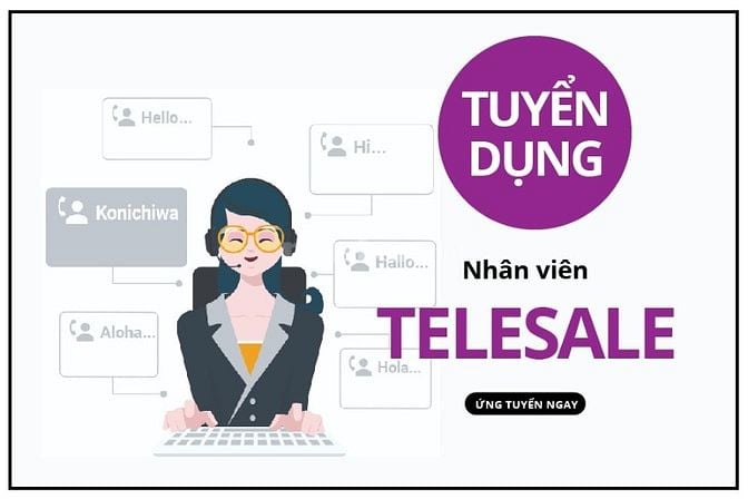 CẦN TUYỂN NHÂN VIÊN TELESALE, LÀM VIỆC TẠI CÔNG TY !!