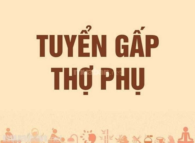 Tuyển gấp thợ phụ, lương 7 triệu trở lên, biết gội, sấy, masage mặt