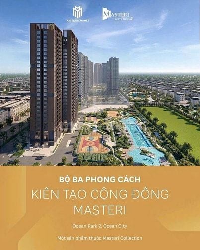 BÁN CHUNG CƯ TRINITY VINHOMES OCEANPARK -  GIÁ 2,6 TỶ