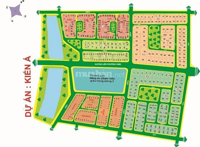 Bán lô biệt thự góc hai mặt tiền KDC Kiến Á, Quận 9 TP.Thủ Đức
