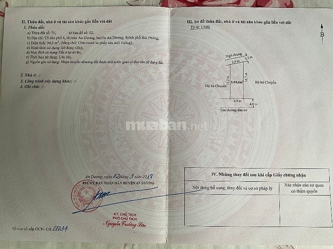 Đất tổ 8 an dương mặt tiền 5,9m tiện xây biệt thự văn phòng đường 10m 