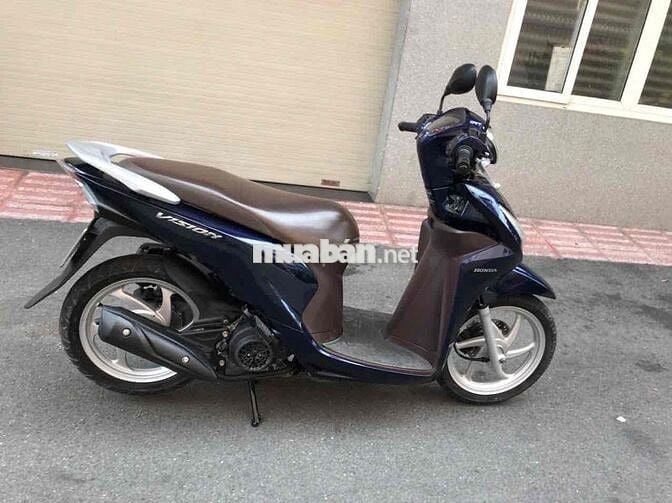 Honda Vision 110 Fi xanh nâu tháng 11 năm 2016