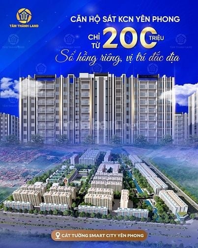 Bán căn góc chỉ từ 200tr chung cư Cát Tường sát KCN Samsung Bắc Ninh