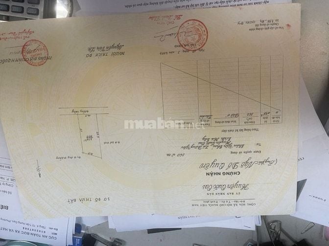 Bán đất thổ cư mặt đường liên xã