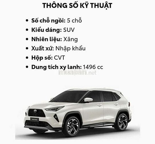 Toyota Yaris Cross xăng cuối 2023 xe lướt