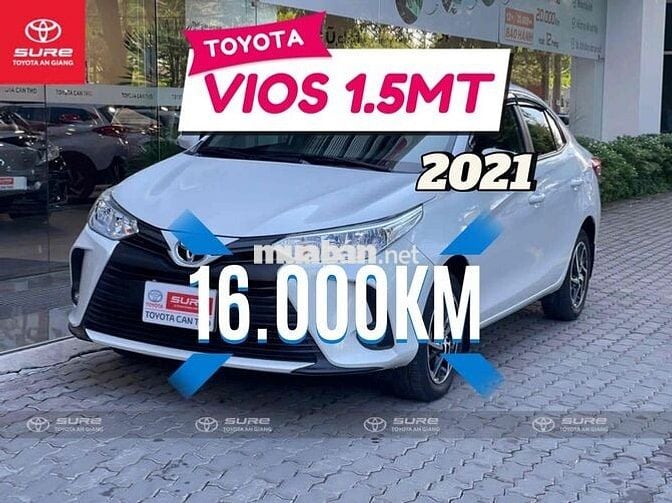 Vios 2021 1.5E MT - 17000 km nhận xe 145tr
