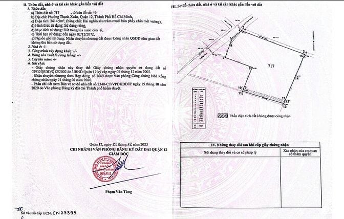 Chính chủ bán gấp lô đất 3000m2 mặt tiền vuông vắn,p. Thạnh Xuân, q12