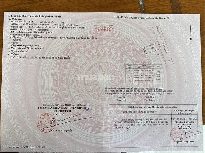BÁN ĐẤT MT ĐƯỜNG 12M, NGANG 7M, NGUYỄN VĂN TẠO, LONG THỚI, CHỈ 2,9 TỶ