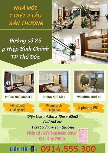 Nhà phố full nội thất 1 trệt 2 lầu ngay khu bên sông đường 25 HBC