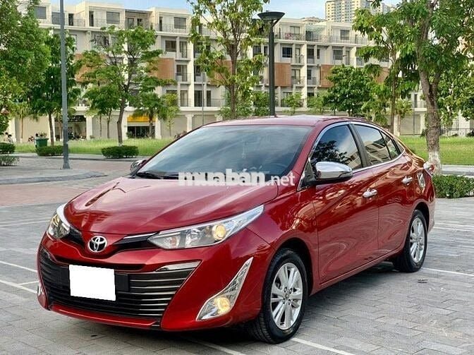Bán  Vios G 2019, tự động, màu đỏ