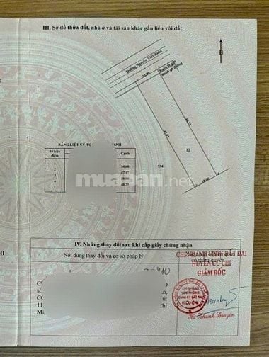 Cần bán gấp lô đất nền đường Nguyễn Viết Xuân, Thị Trấn Củ Chi,481m2