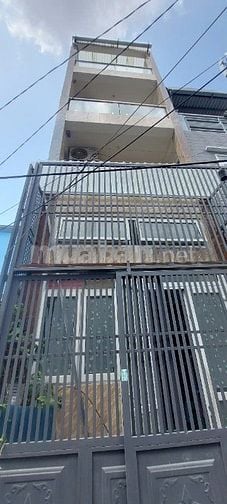 6ty180 nhà sau lưng mặt tiền 4 tầng 3,4 x 16 4pn lớn SHR hoàn công 