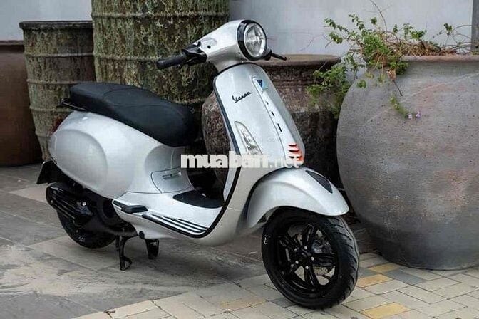 Vespa Primavera abs iget bạc poscher + đầu cong