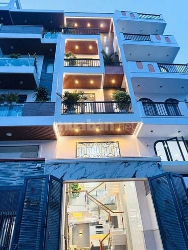 Bán nhà hẻm 5m 4.5 tầng nội thất Phan Huy Ích gần Emart 2 
