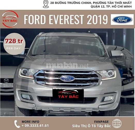 Ford Everest 2019 Cực đẹp, hỗ trợ bank