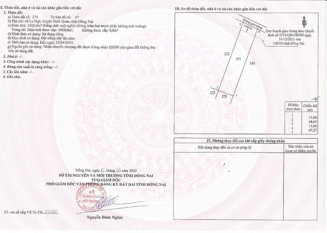 Bán gấp lô đất nhà vườn 710 triệu/ 1000m2 tại Đồng Nai