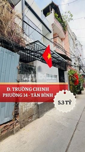 ( Vị trí đẹp) Bán Nhà Trường Chinh, 50m², Hẻm 1 trục, nở hậu, chỉ 5.3 